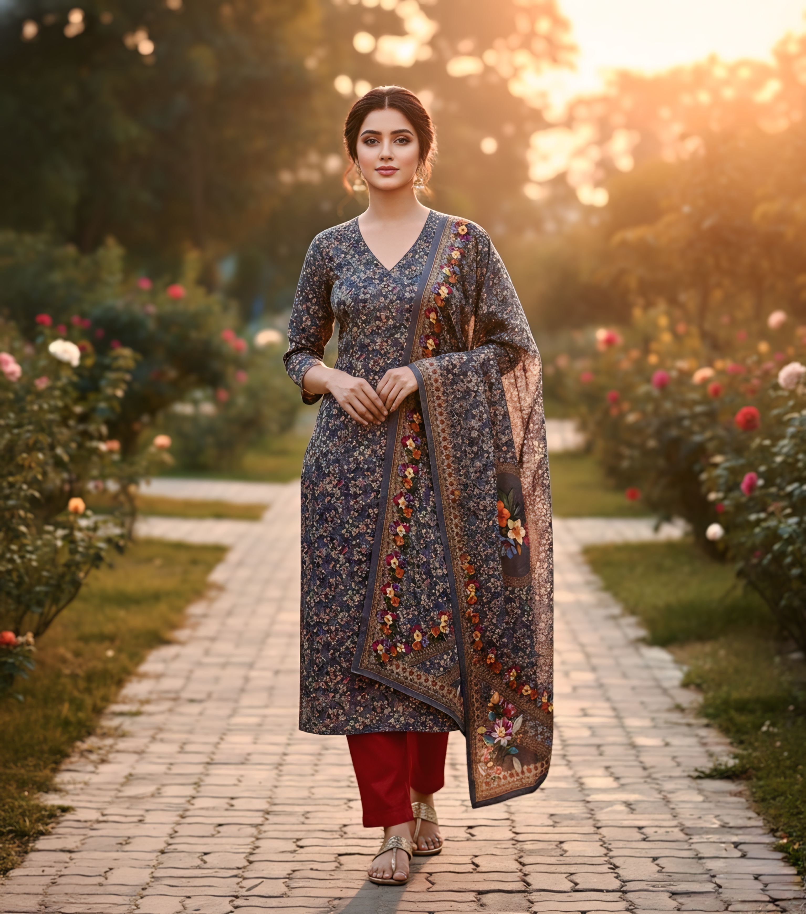 প্রিমিয়াম কোয়ালিটি ফেব্রিক এক্সক্লুসিভ থ্রি পিস